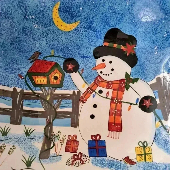 SNOWMAN BOWL WITH HANDLES  STYLE-EYES BY BAUM BROS - Picture 4 of 5